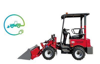 Elektromos típusú kisméretű kerekes rakodó